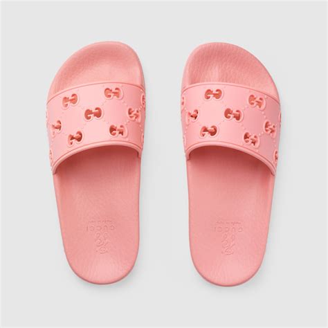 gucci slides plastic|Gucci slides girl.